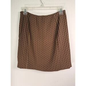 Banana Republic Geometric Print A-Line Skirt - Size 4 - Classic Style